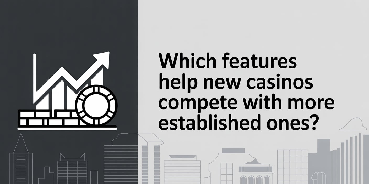 Which features help new casinos compete with more established ones?
